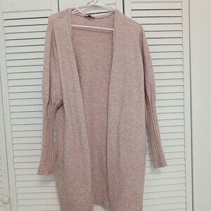 Topshop Dust Pink Grunge Cardigan Size 4